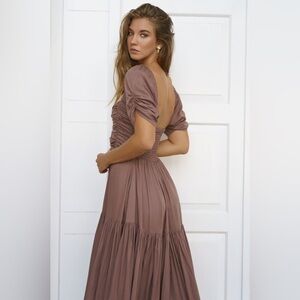 Bali ELF Made By Hand Lilit Smocked Midi Dress Lavender Women’s Medium